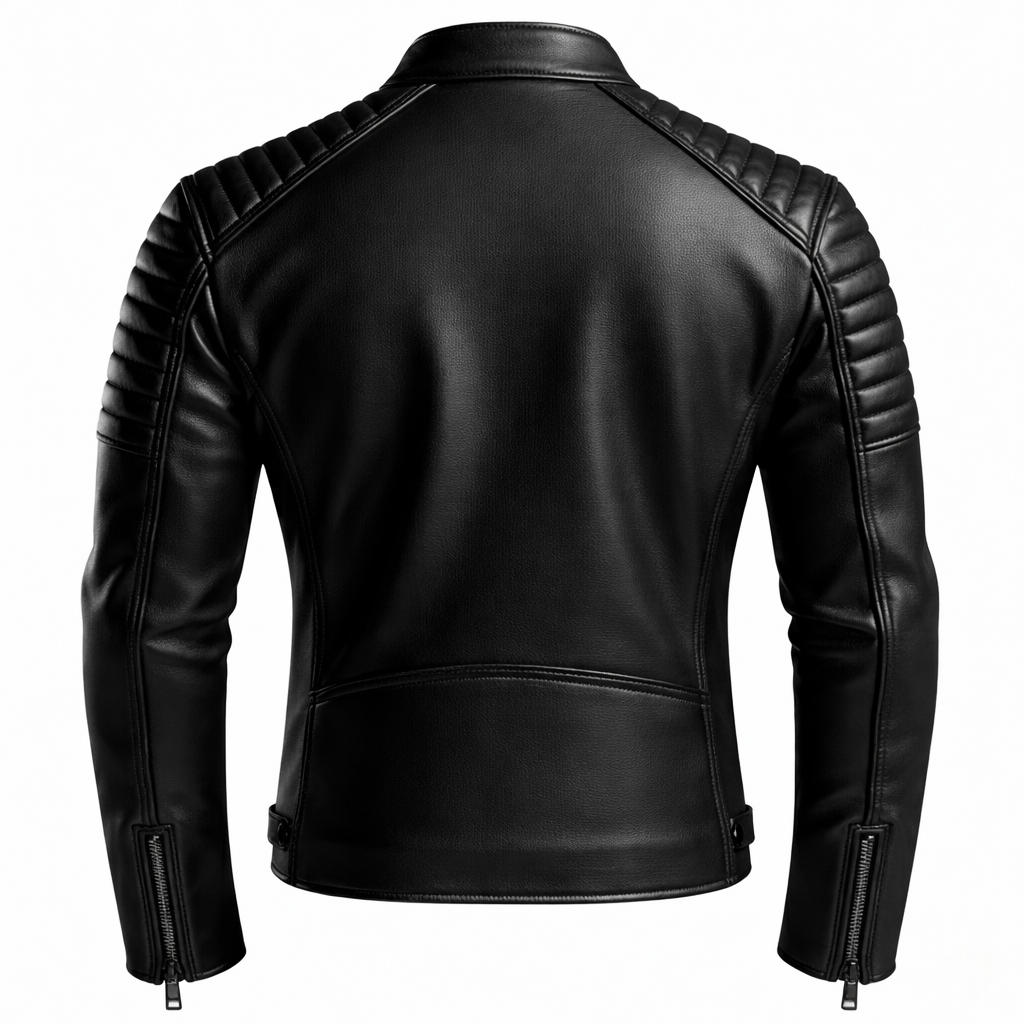 Men's Black Café Racer Leather Jacket