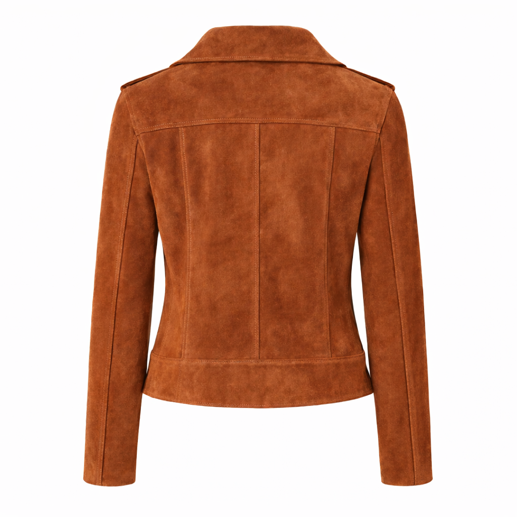 Women's Suede Biker Jacket