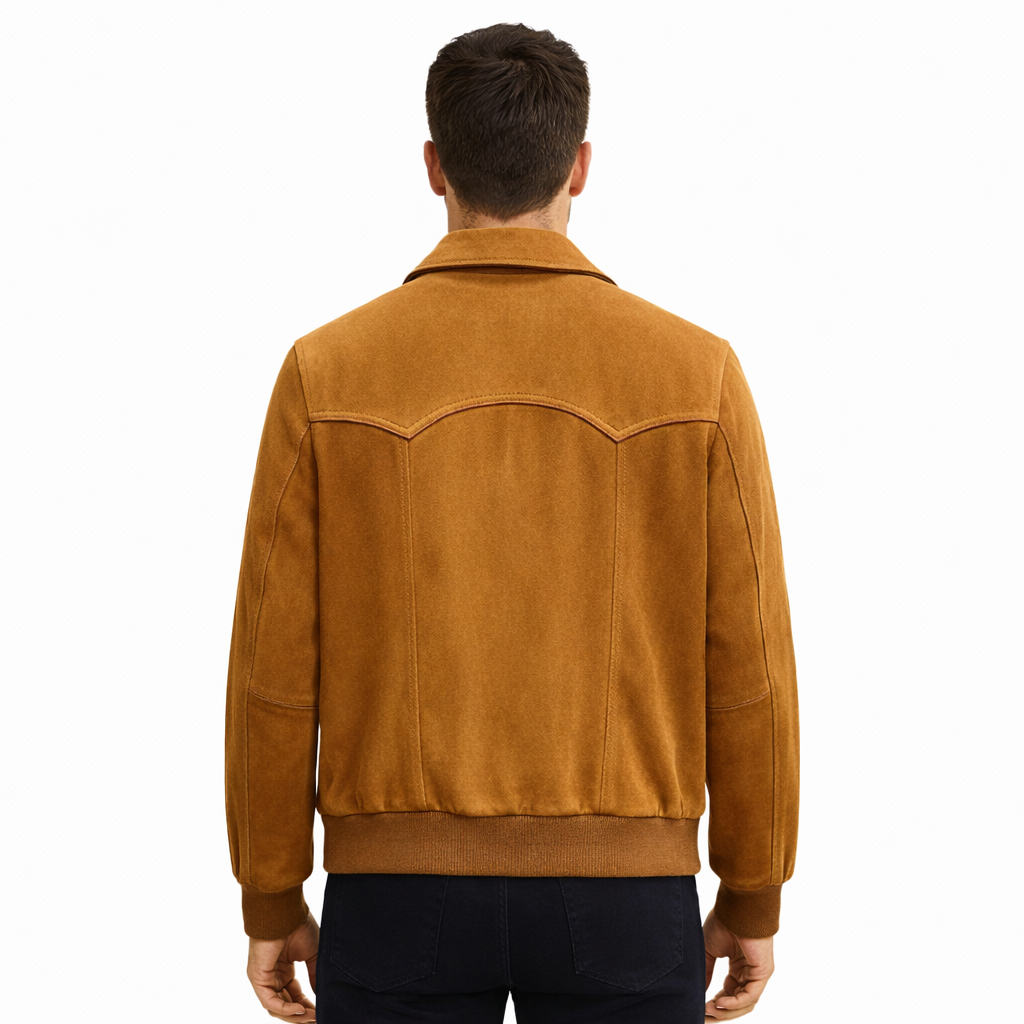 Men's Maverick Suede Bomber Jacket