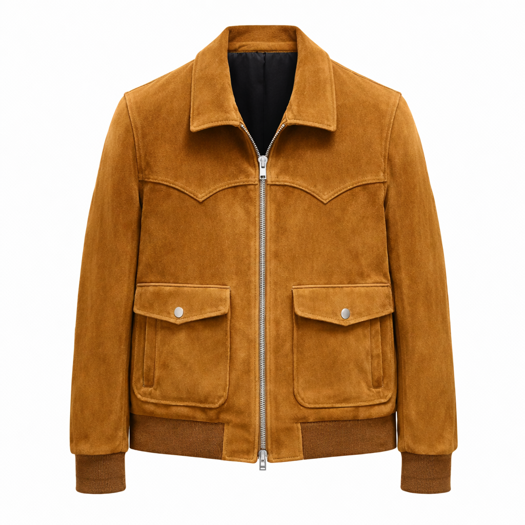 Men's Maverick Suede Bomber Jacket