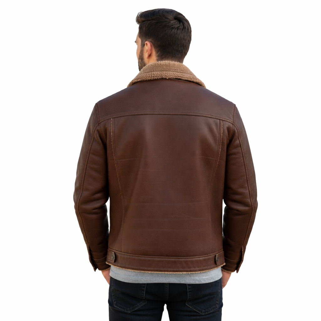 Men's Heritage Leather Shearling Jacket