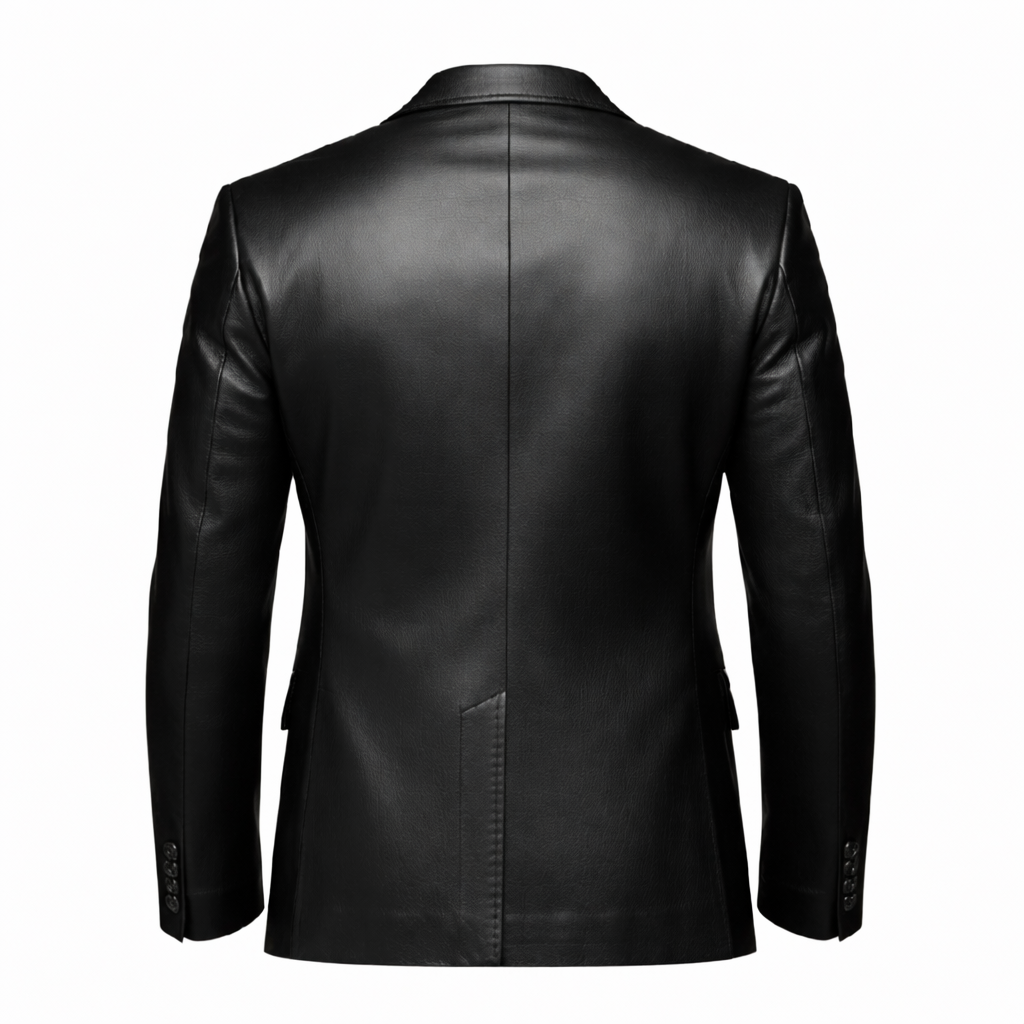 Men's Midnight Leather Blazer
