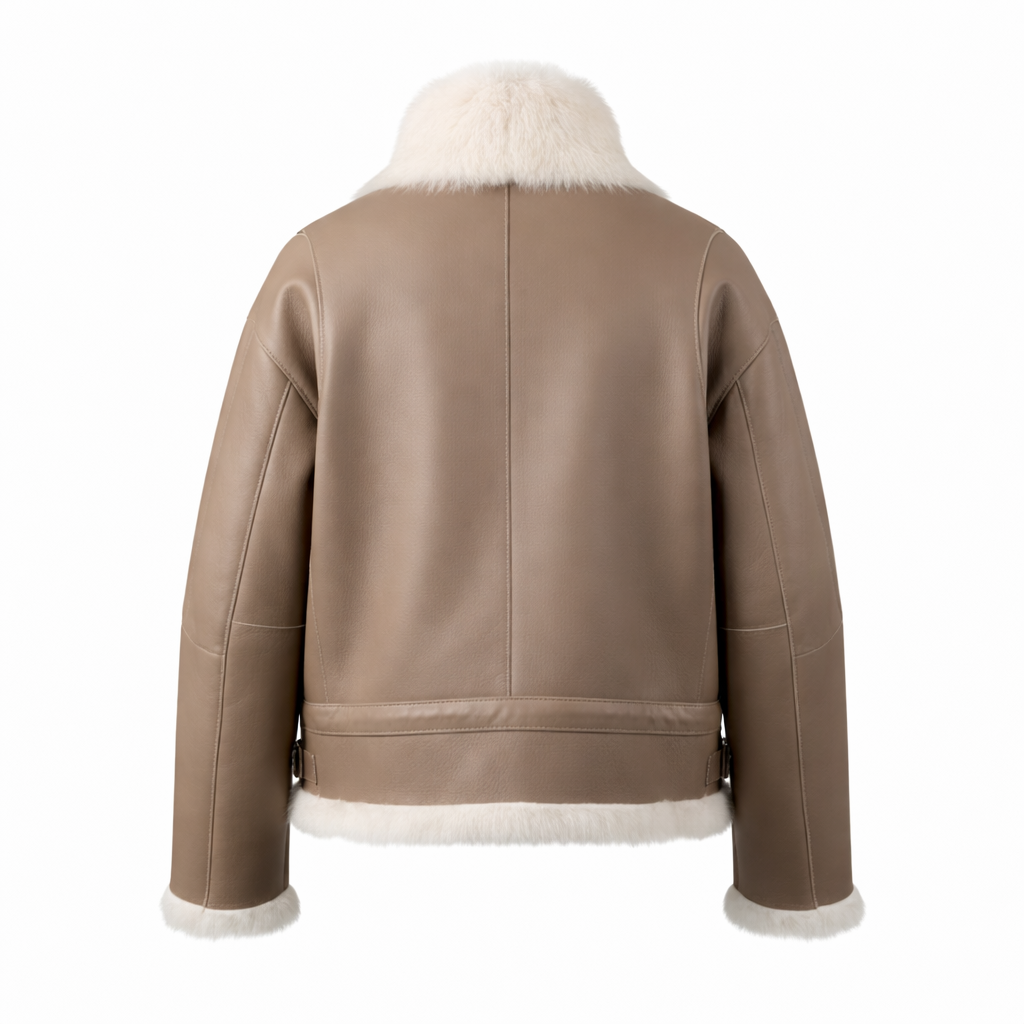 Women's Aurora Shearling-Trimmed Aviator Jacket