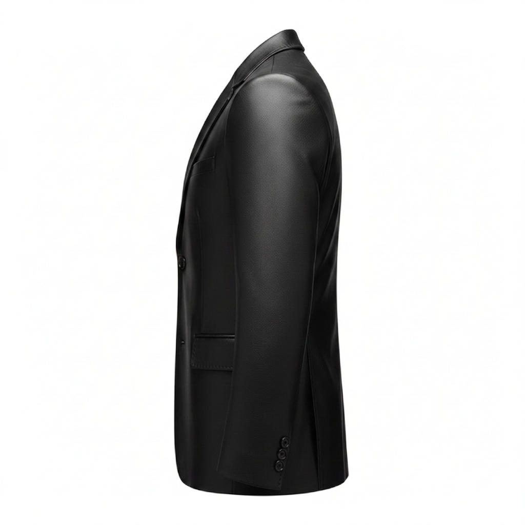 Men's Midnight Leather Blazer