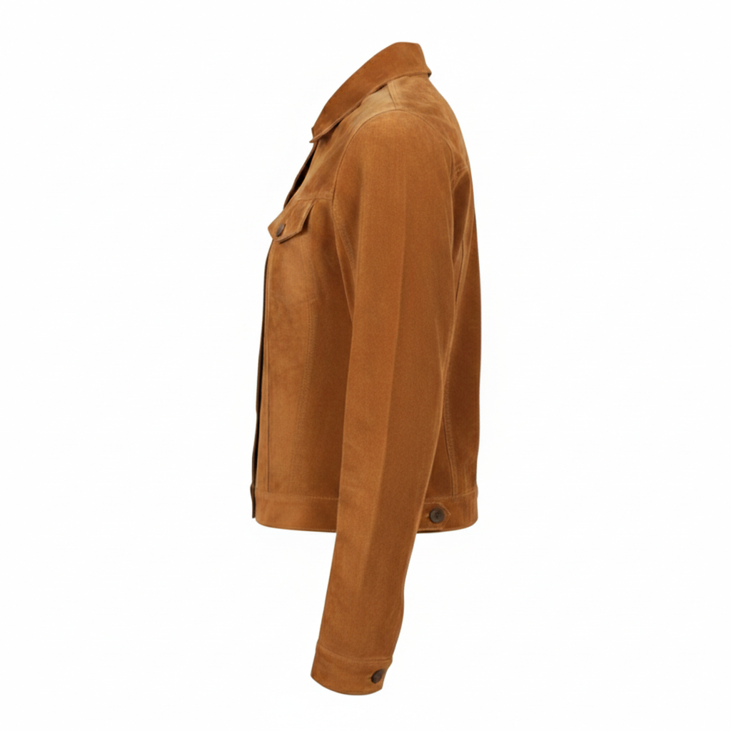 Women's Suede Trucker Jacket