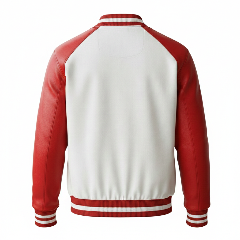 Men's Varsity Bomber Leather Jacket