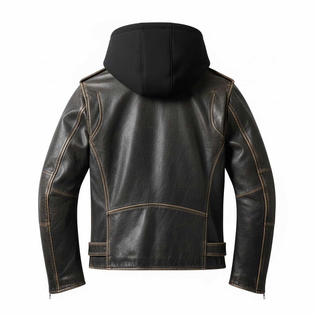 Men's Ironwood Hooded Leather Jacket