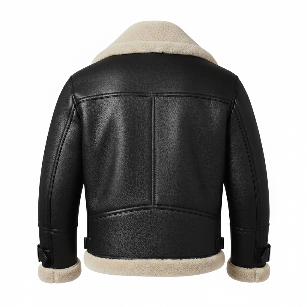 Men's Shearling Aviator Leather Jacket