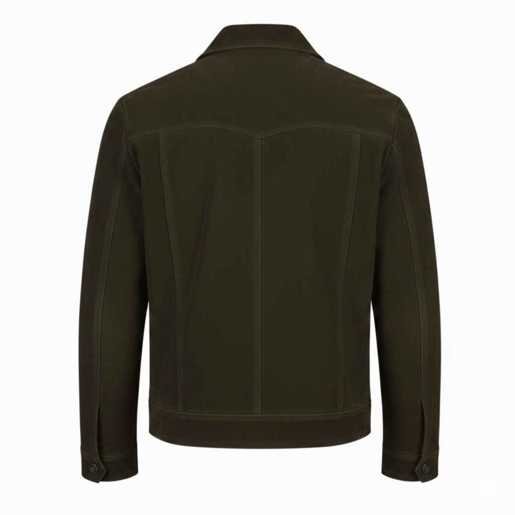 Men's Suede Trucker Jacket