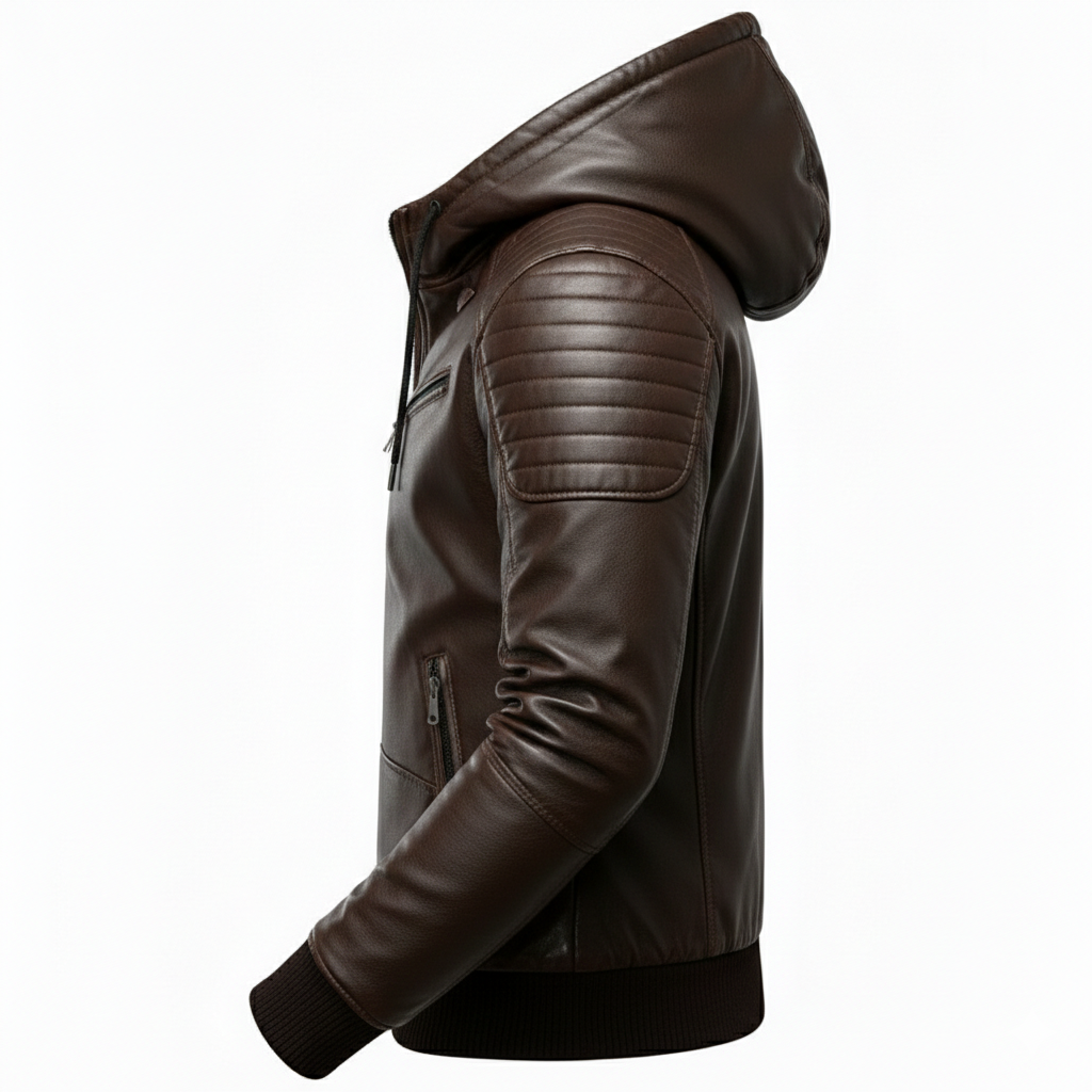 Men's Ironwood Hooded Leather Jacket