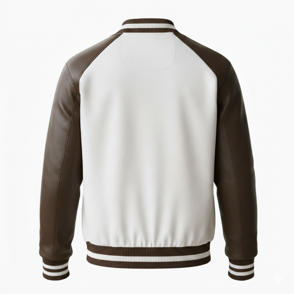 Men's Varsity Bomber Leather Jacket