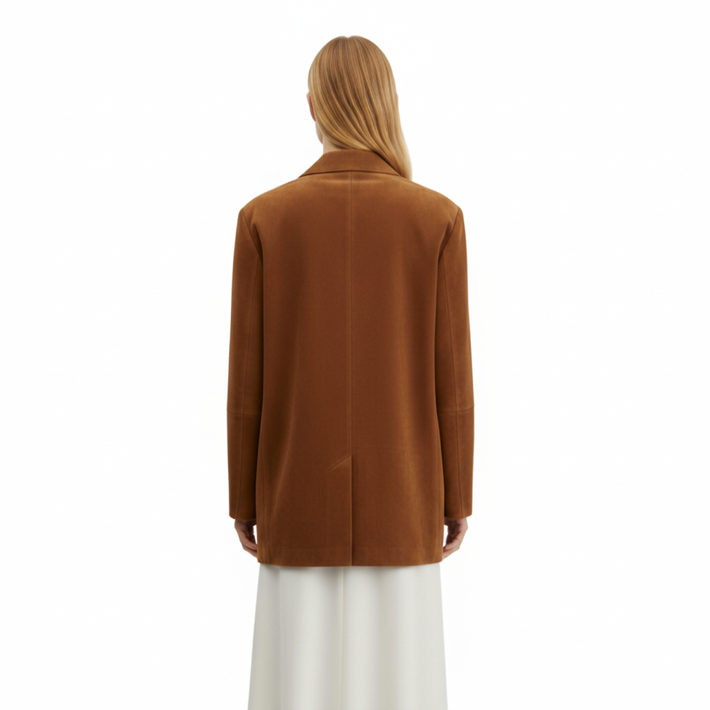 Women's Suede Oversized Blazer