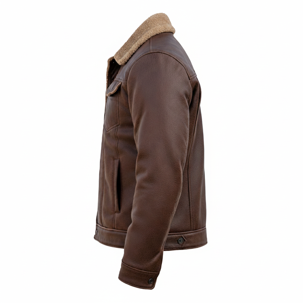 Men's Heritage Leather Shearling Jacket