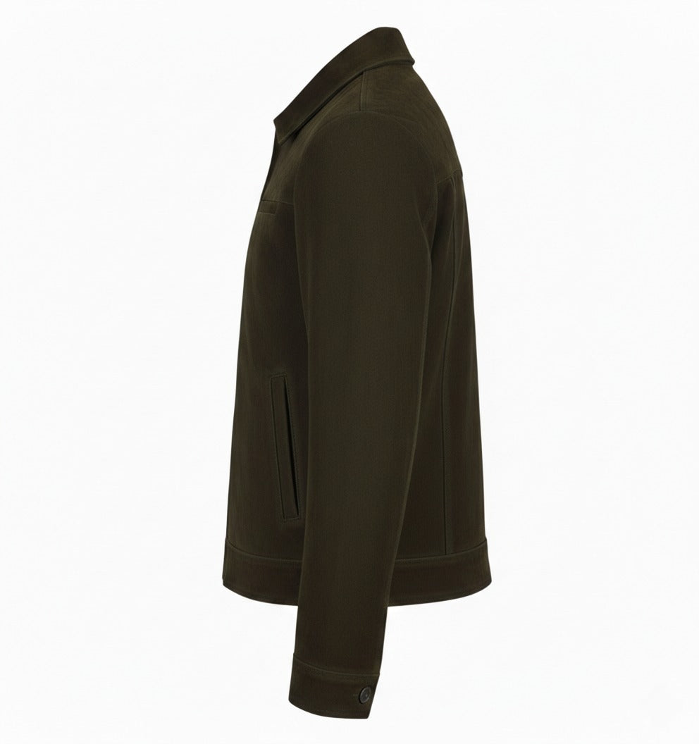 Men's Suede Trucker Jacket