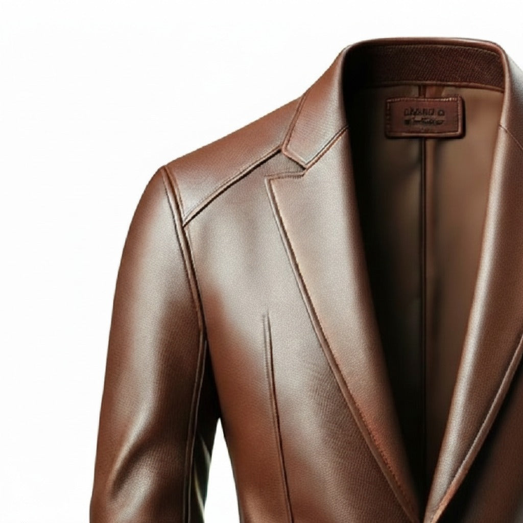Men's Executive Leather Blazer