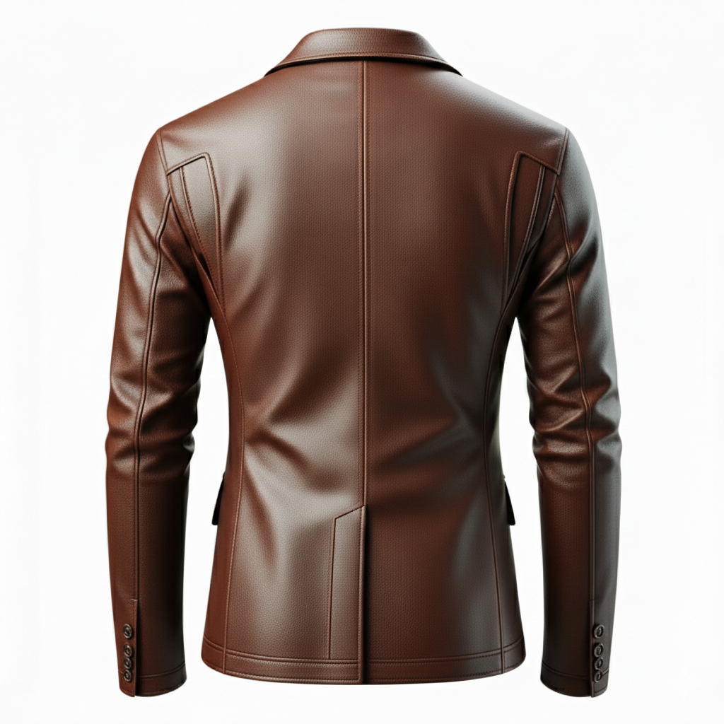 Men's Executive Leather Blazer