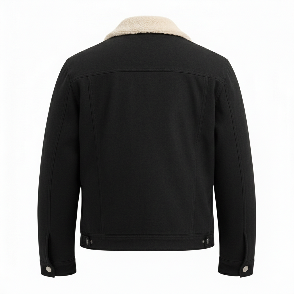 Men's Midnight Suede Trucker Jacket