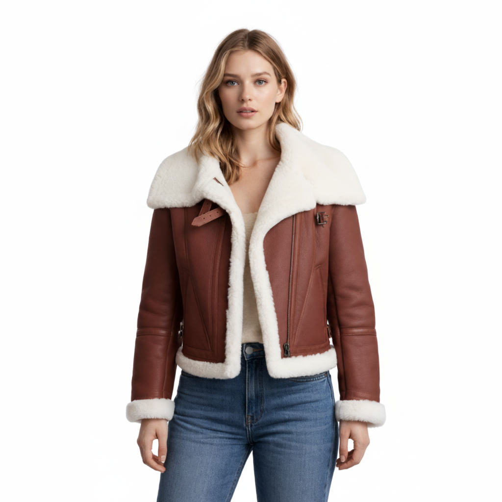 Women's Sienna Shearling Aviator Jacket