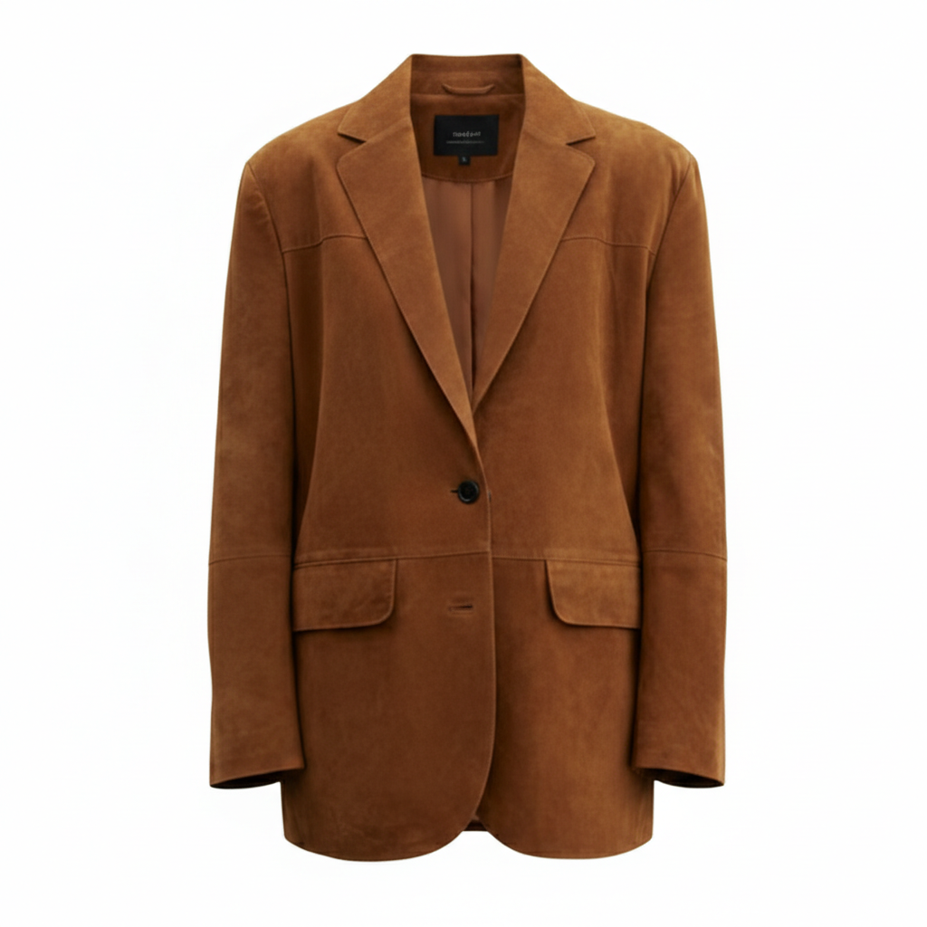 Women's Suede Oversized Blazer