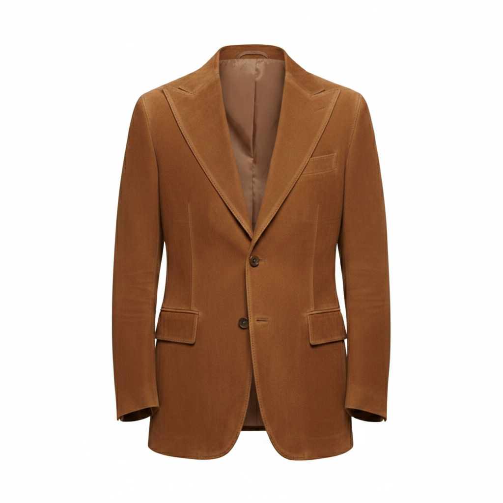 Men's Suede Tailored Blazer