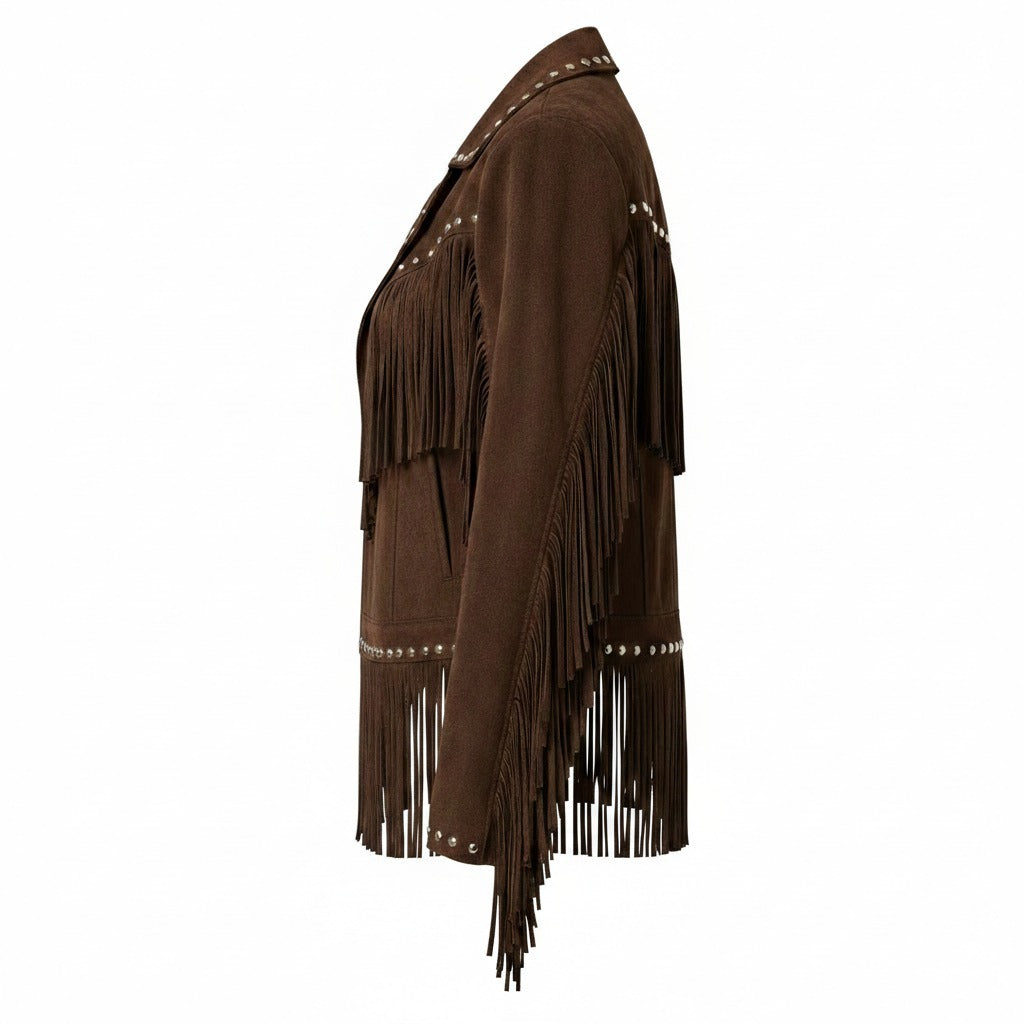 Women's Suede Fringe Jacket