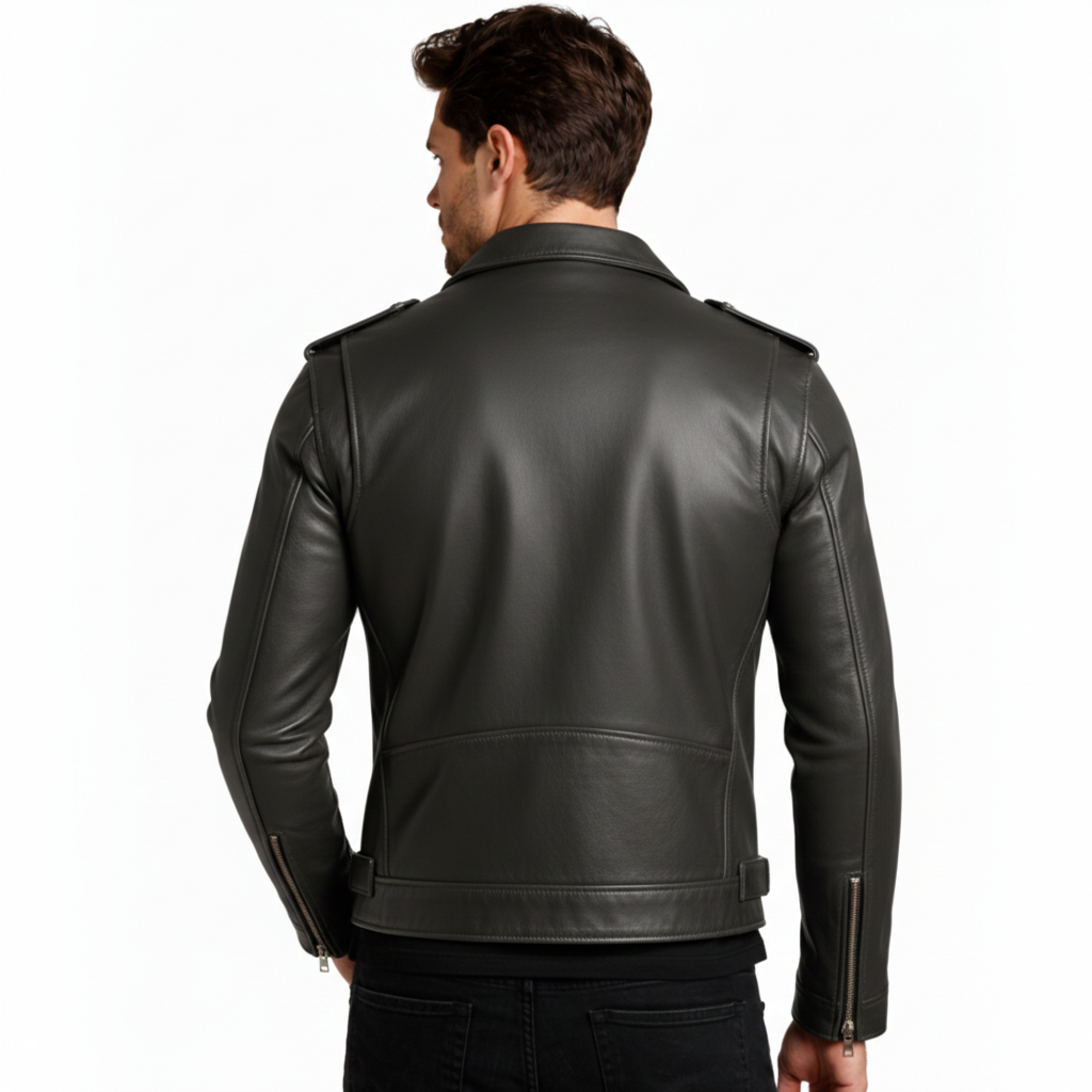Men's Cafe Racer Leather Jacket