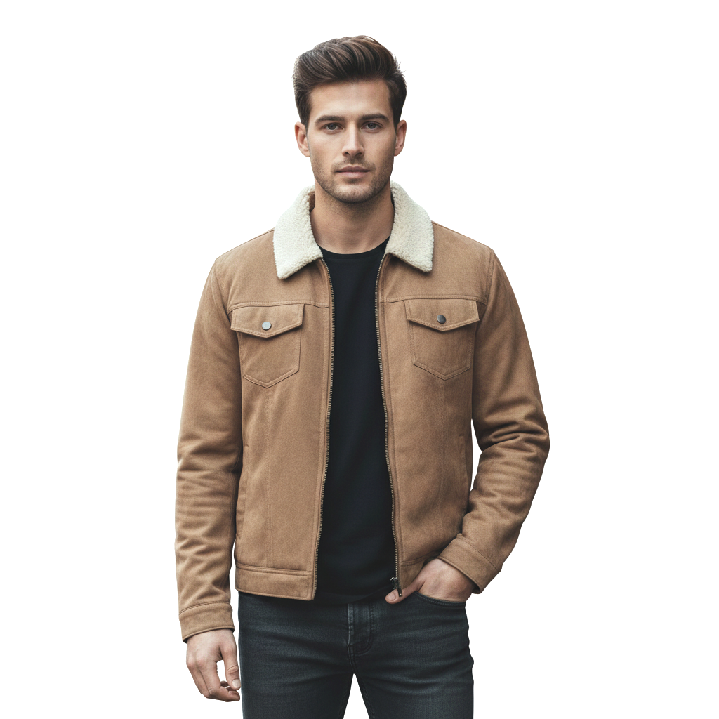 Men's Heritage Suede Trucker Jacket