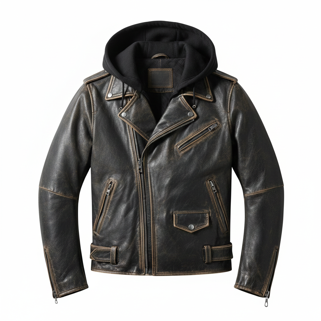 Men's Ironwood Hooded Leather Jacket