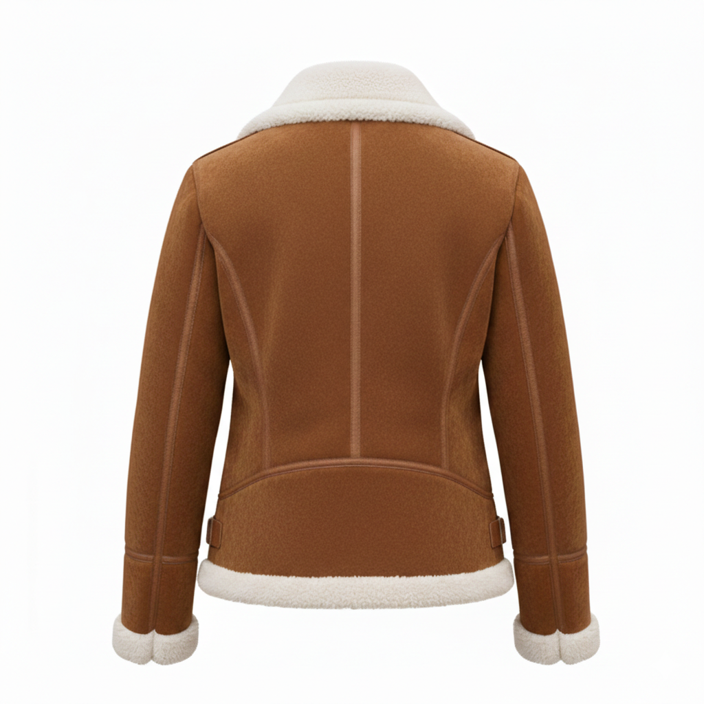 Women's Aspen Suede Shearling Aviator Jacket