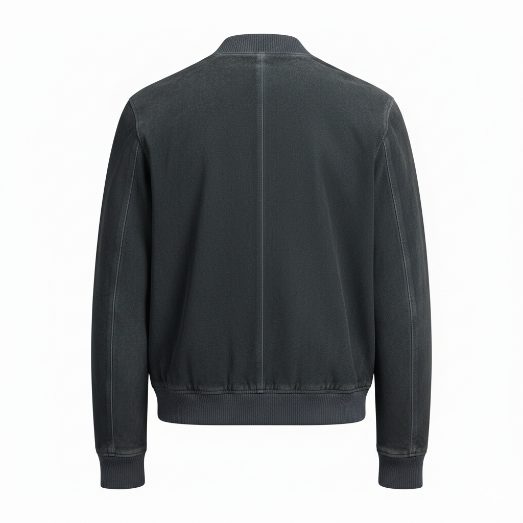 Men's Suede Bomber Jacket
