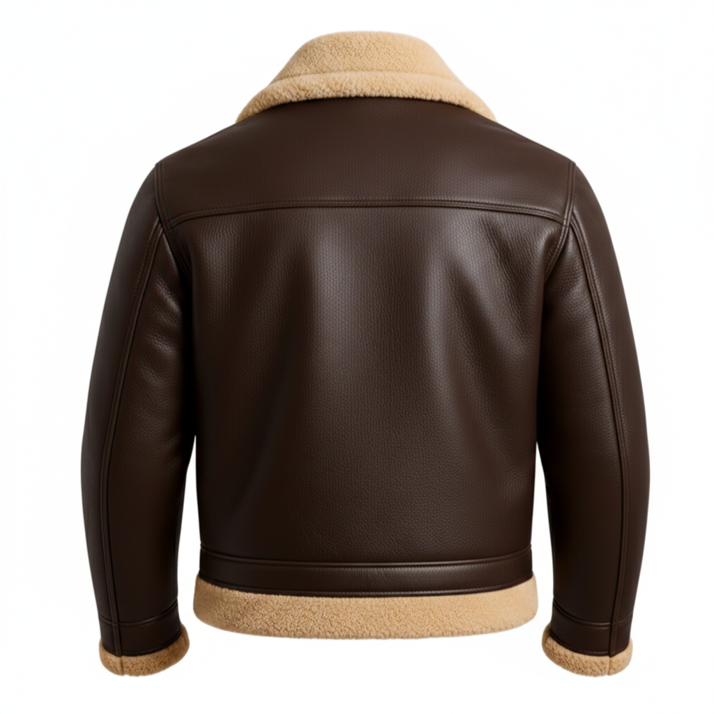 Men's Leather Aviator Jacket
