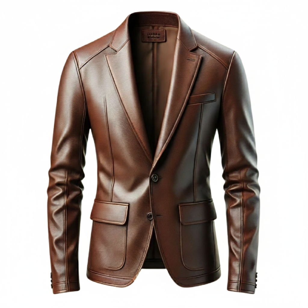 Men's Executive Leather Blazer