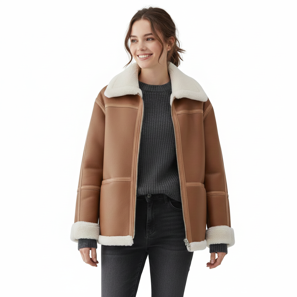Women's Alpine Shearling Aviator Jacket