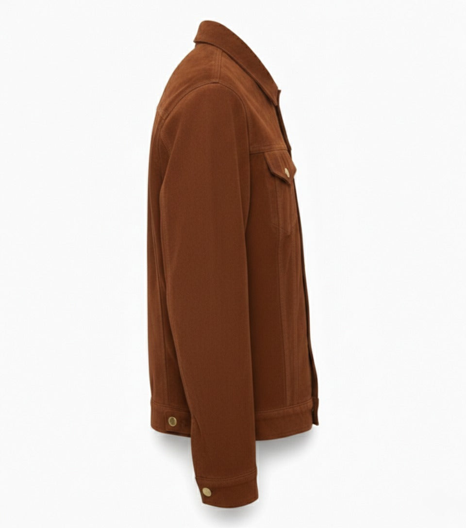 Men's Suede Trucker Jacket