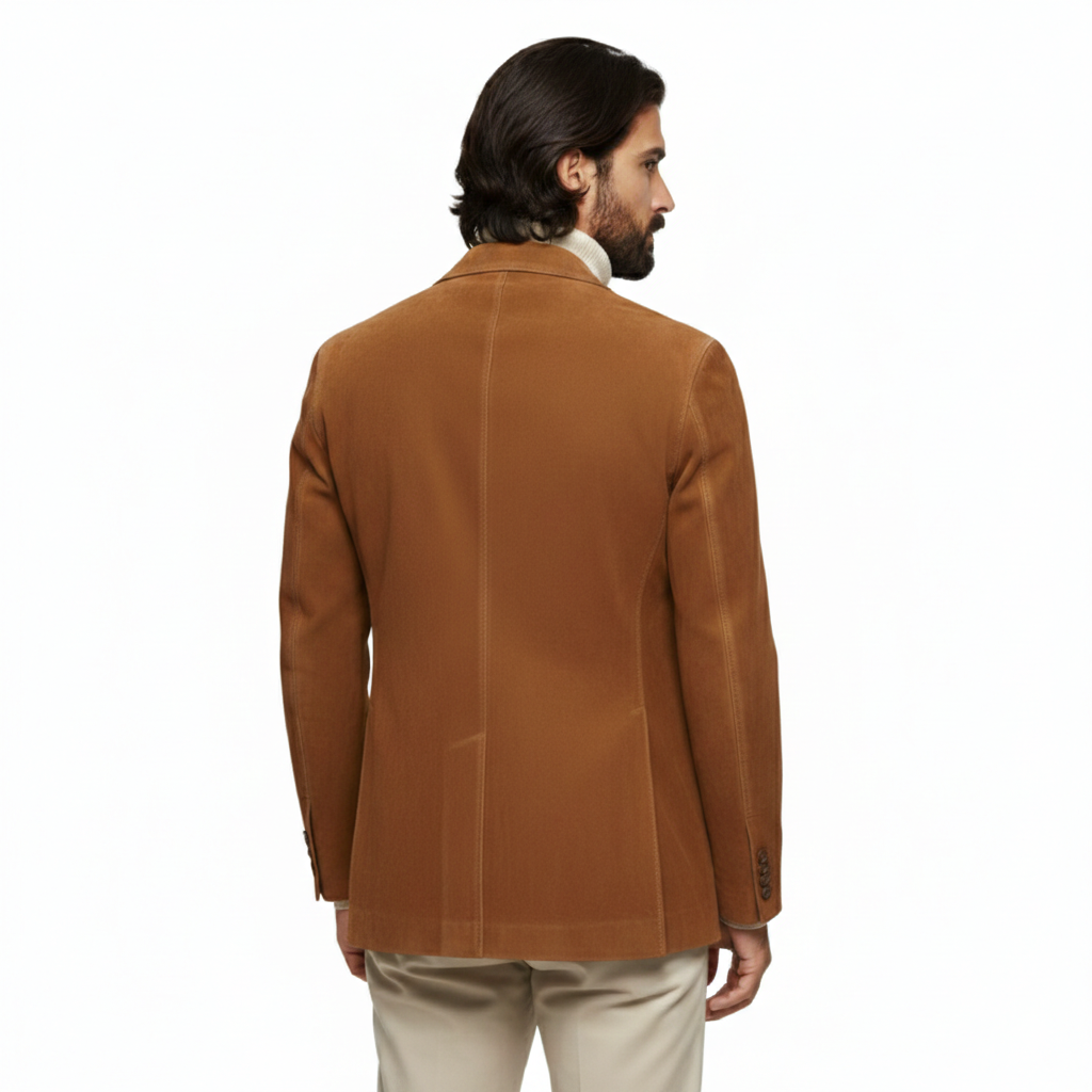 Men's Suede Tailored Blazer