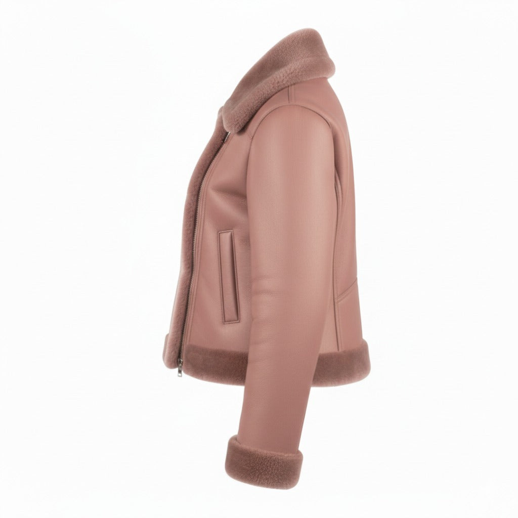 Women's Shearling Aviator Jacket