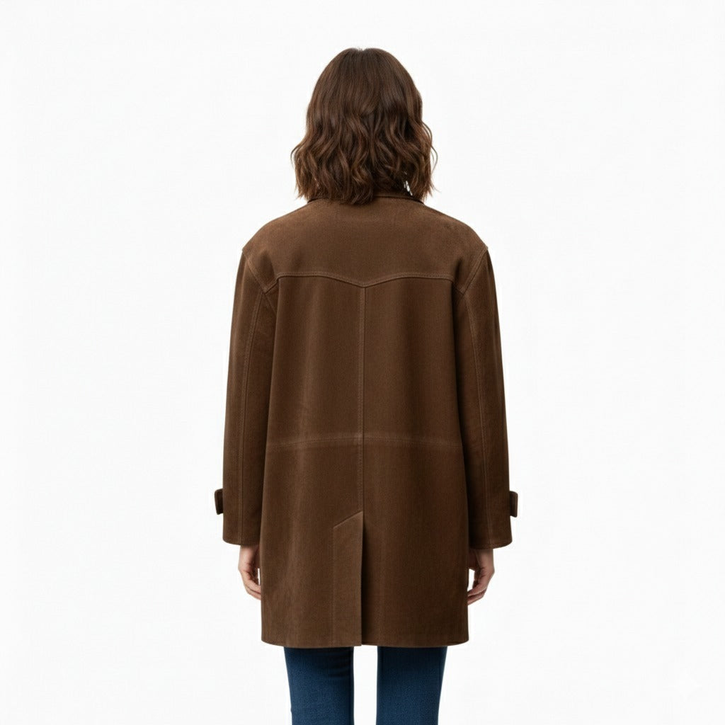 Women's Suede Field Coat