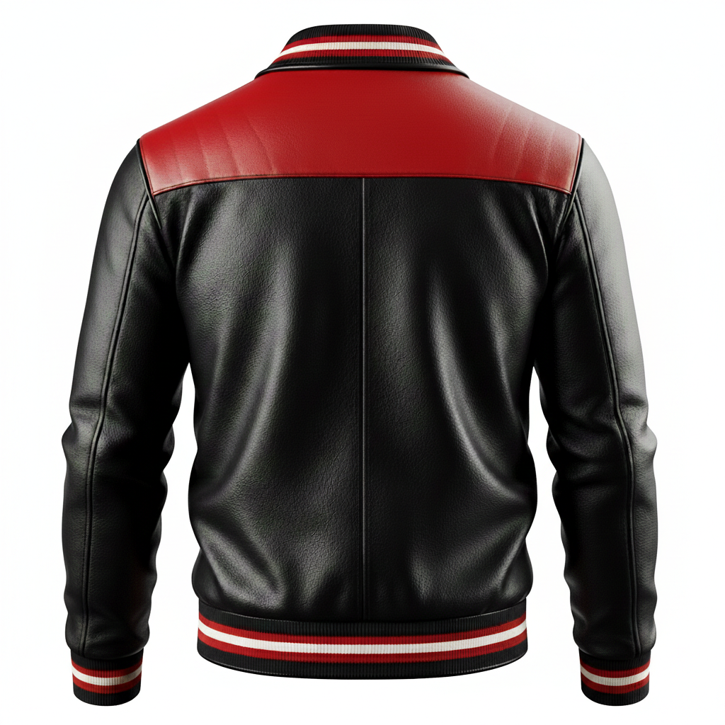 Men's Crimson Apex Racer Leather Jacket