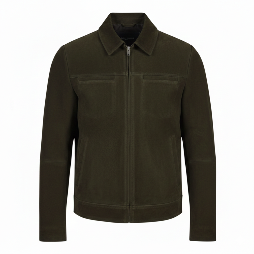 Men's Suede Trucker Jacket