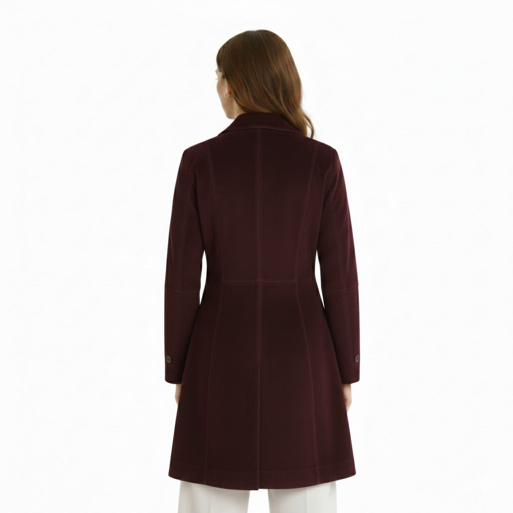 Women's Dark Vine Suede Long Coat