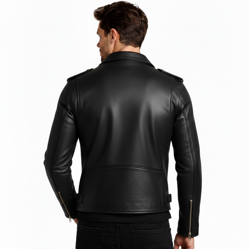 Men's Obsidian Ace Leather Jacket