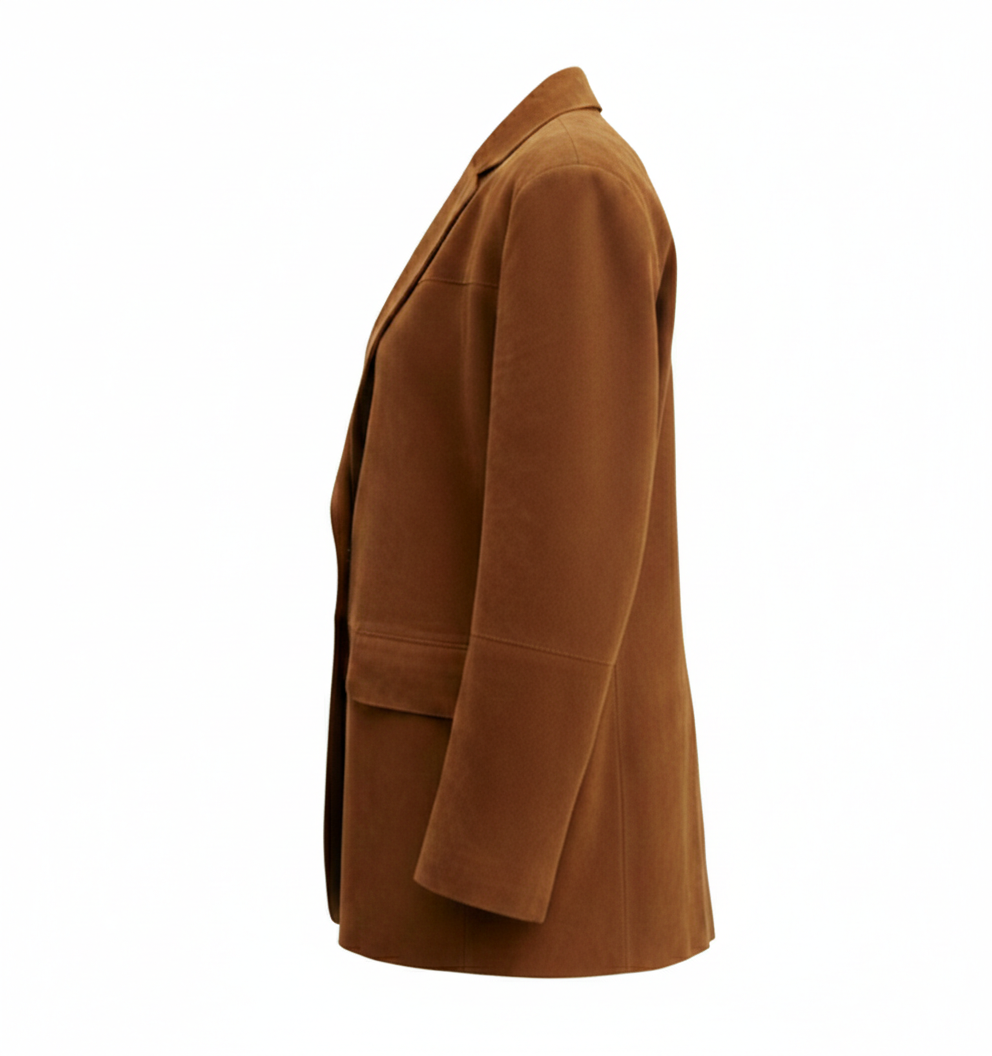 Women's Suede Oversized Blazer