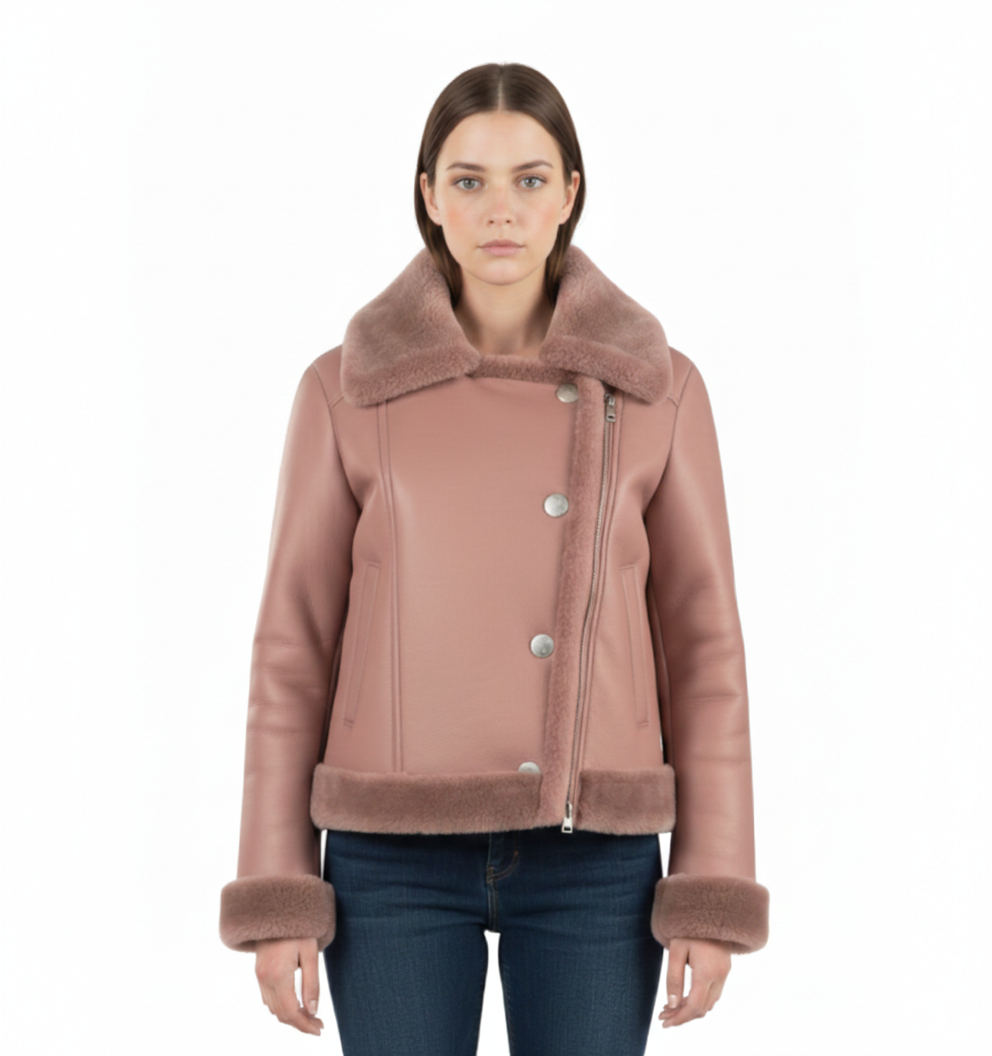 Women's Shearling Aviator Jacket