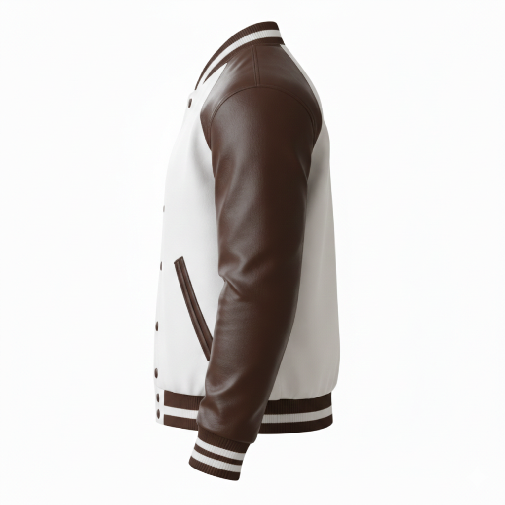 Men's Varsity Bomber Leather Jacket