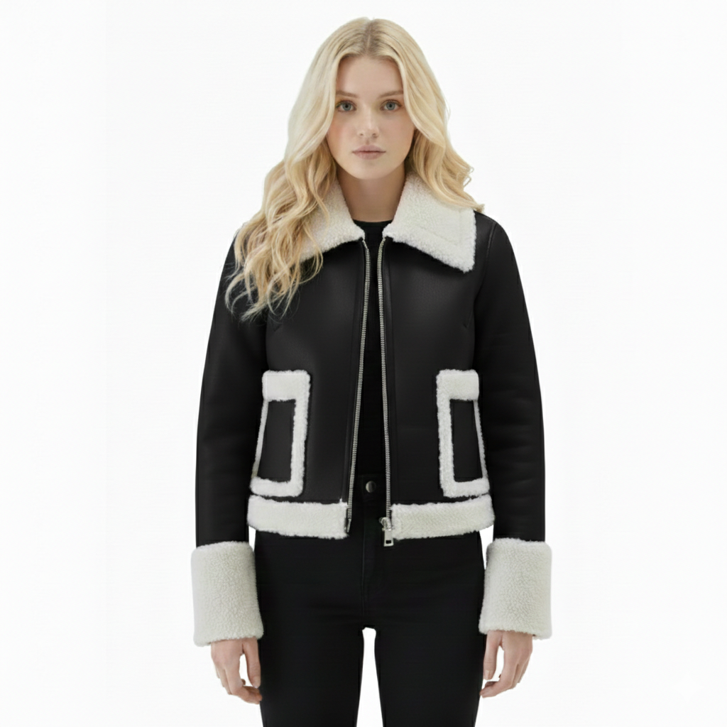 Women's Aviator Shearling Jacket