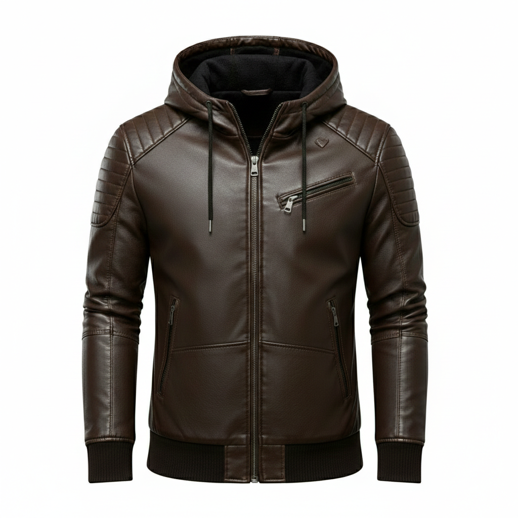 Men's Ironwood Hooded Leather Jacket