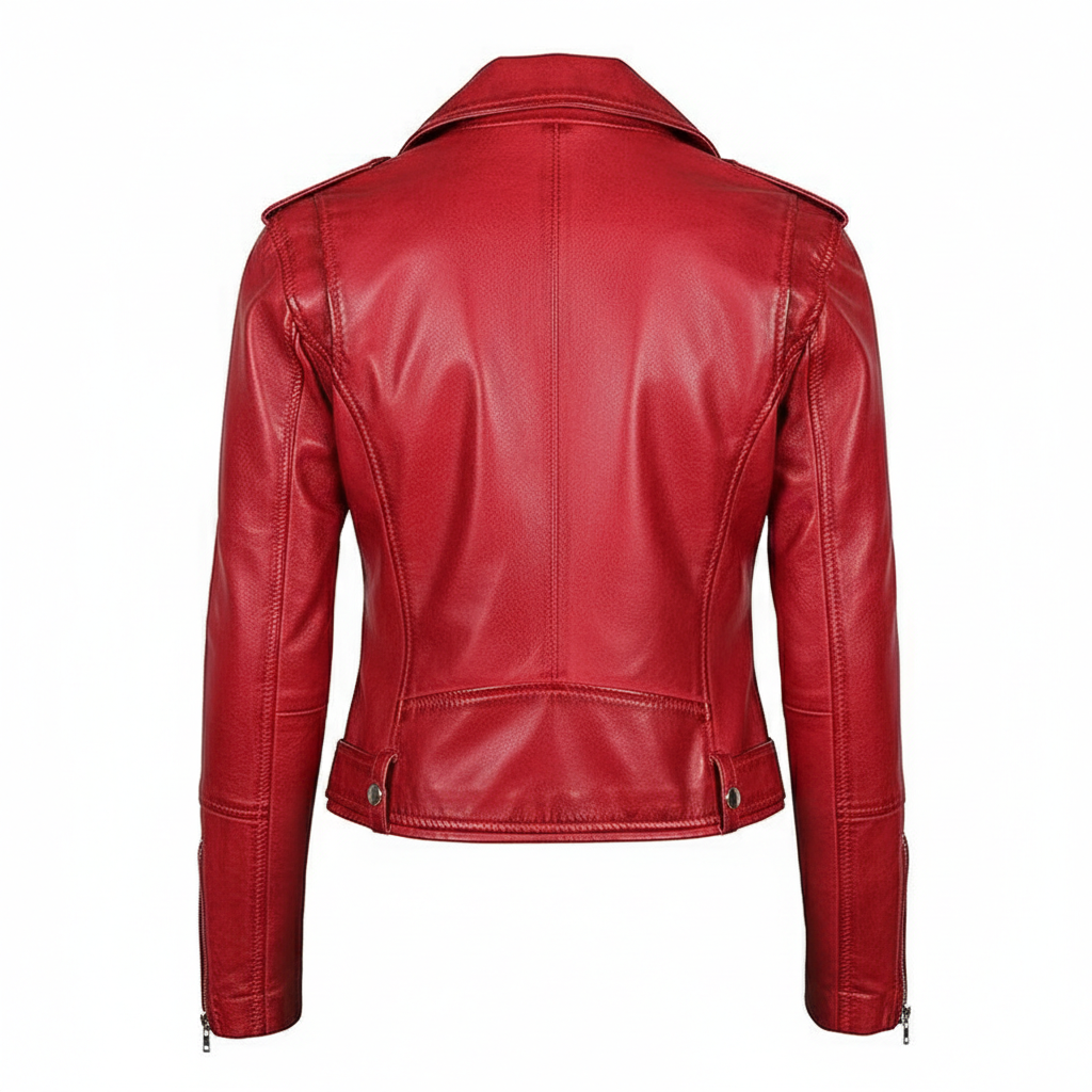 Women's Leather Biker Jacket
