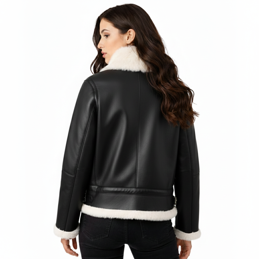 Women's Arctic Noir Shearling Aviator