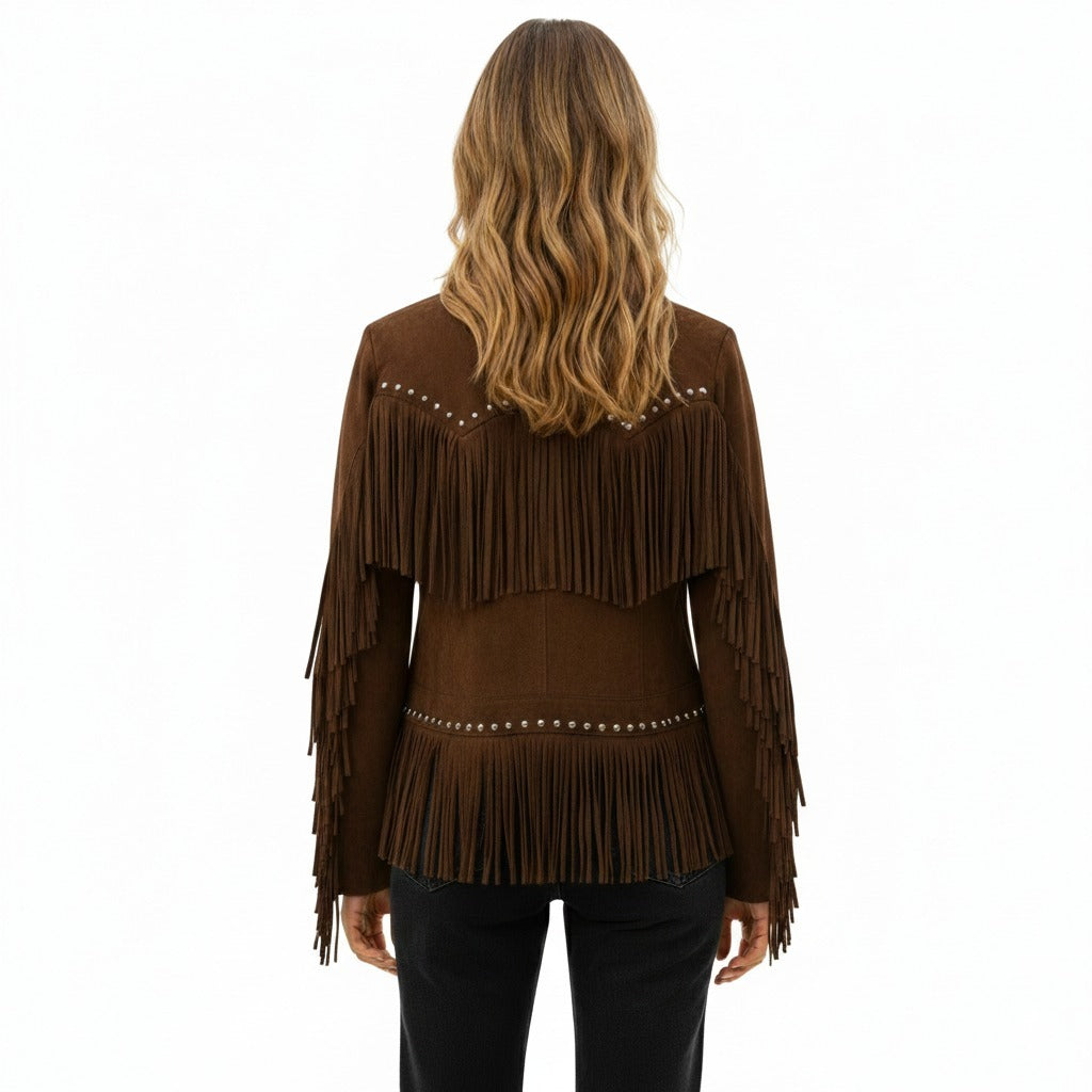 Women's Suede Fringe Jacket