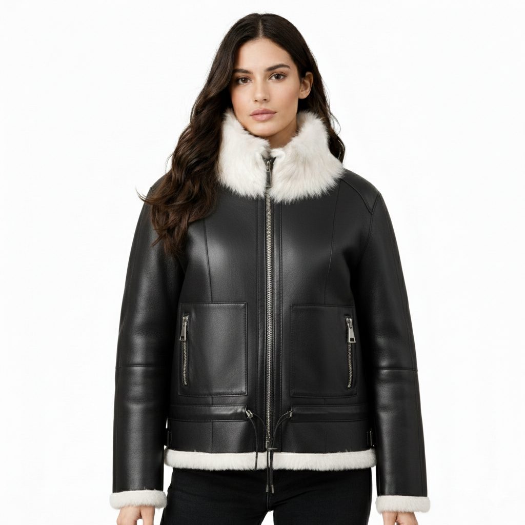 Women's Arctic Noir Shearling Aviator